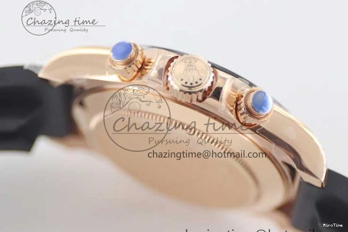 MiroTime 0209 WrinkleFree Daytona 116515 RG TWF 1:1 Best Edition 904L Steel RG Black Dial on Oysterflex Strap A 2417